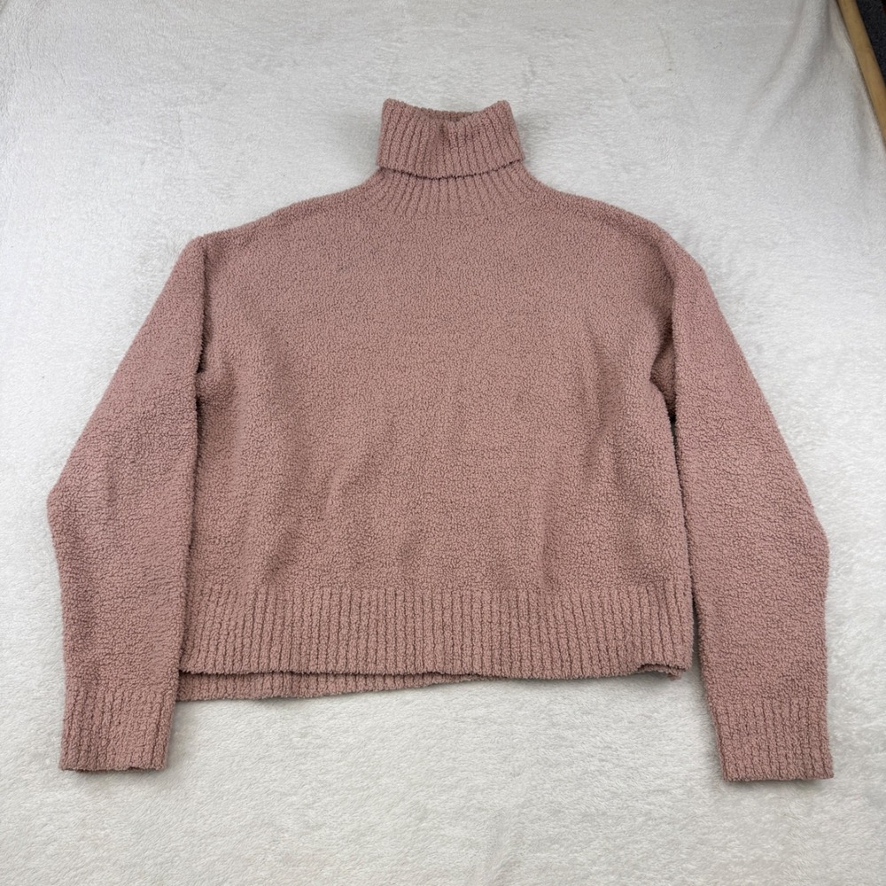 UGG Sherpa Turtleneck Sweater Women Large Boucle Knit Pullover - Picture 3 of 9